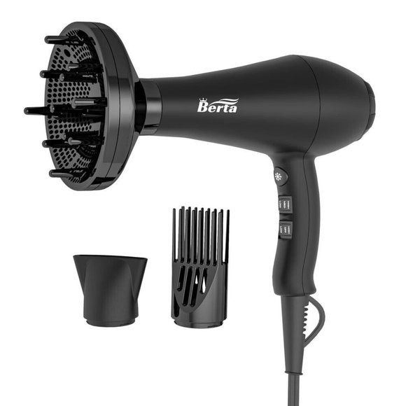 BERTA Blow Dryer Berta Salon Professional Negative Ionic 1875W Hair Dryer - Picture 2 of 9